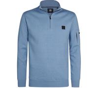 Petrol Half-Zip Sweater Aspen Blue - Größe L Hellblau L