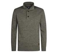 Troyer PETROL INDUSTRIES, Herren, Gr. M, mossy stone, Strick, Obermaterial: 87% Baumwolle, 13% Polyester, casual, regular fit, Langarm Bündchen, Pullover (98438539-M) mossy stone