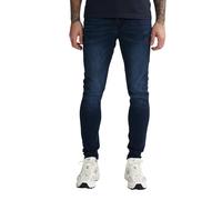 Petrol Hombre Men Denim Narrow Pantalones, Blue Black, 31W x 34L