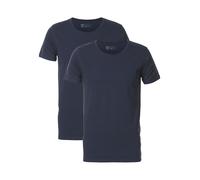 Petrol Industries - 2-er Pack Basic-T-Shirt Rundhalsausschnitt Herren - Blau M