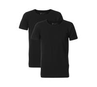 Petrol Industries - 2-er Pack Basic-T-Shirt Rundhalsausschnitt Männer - Schwarz L
