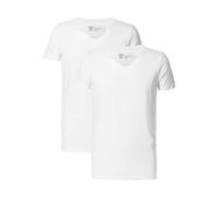 Petrol Industries - 2-er Pack Basic-T-Shirt V-Ausschnitt Männer - Weiß 2XL