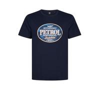 Men T-Shirt SS Classic Print Navy Blue 3XL