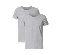 Petrol Industries Body Fit T-Shirt Rundhals Doppelpack Light Grey, Einfarbig