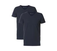 Petrol Industries Body Fit T-Shirt V-Ausschnitt Doppelpack Deep Navy, Einfarbig