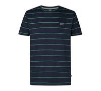 Petrol Industries - Gestreiftes T-Shirt Limeview Blau S