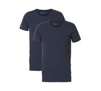 Petrol Industries Body Fit T-Shirt Rundhals Doppelpack Deep Navy, Einfarbig