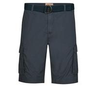 Petrol Industries Herren Cargo Shorts mit Gürtel - Herrenshorts - Kurze Hosen Baumwolle - Cargohose - Grau - L