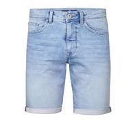 Jeansshorts PETROL INDUSTRIES, Herren, Gr. L, N-Gr, grau (light stone), Denim/Jeans, Obermaterial: 77% Baumwolle, 21% Polyester, 2% Elasthan, unifarben, casual, slim fit kniefrei, Jeans, im Five-Pocke