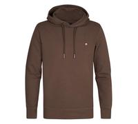 Kapuzensweatshirt PETROL INDUSTRIES, Herren, Gr. M, braun (mud), Sweatware, Obermaterial: 95% Baumwolle, 5% Elasthan, casual, regular fit taillenbedeckt, ohne Ausschnitt, Langarm Rippbündchen, Sweatsh