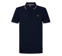 Petrol Industries Herren Poloshirt Kurzarm - Baumwolle - Klassischer Kragen - Herrenbekleidung - Blau - M