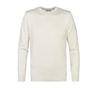 Petrol Industries Herren Pullover - Rundhalsausschnitt - Regular Fit - Feinstrickpullover - Herrenbekleidung - Weiß - M