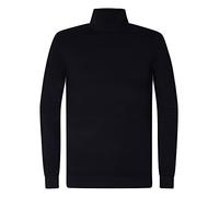 Petrol Industries Herren Rollkragenpullover - Langarm Turtleneck Sweatshirt - Pullover - Rippstrickabschlüsse - Herrenbekleidung - Schwarz - S