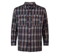 Petrol Industries - Karierte Hemd Plus Size Southeast Herren - Blau 4XL