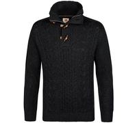 Petrol Industries Regular Fit Strickpullover Iron Steel, Gemustert