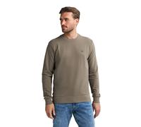 Sweatshirt PETROL INDUSTRIES, Herren, Gr. XXL, beige (mossy stone), Sweatware, Obermaterial: 95% Baumwolle, 5% Elasthan, regular fit taillenbedeckt, Rundhals, Rippbündchen, Sweatshirts Sweatshirt, mit