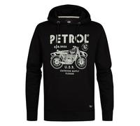 Petrol Industries, Men Sweater Hooded Print, M-1050-SWH102, Black, M