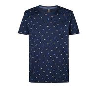 Petrol Industries, Men T-Shirt SS AOP, M-1050-TSR687, Navy Blue, M