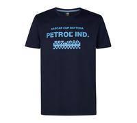 PETROL INDUSTRIES, Men T-Shirt SS Classic Print, M-1050-TSR108, Navy Blue, XXL