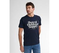 PETROL INDUSTRIES, Men T-Shirt SS Classic Print, M-1050-TSR130, Navy Blue, XL