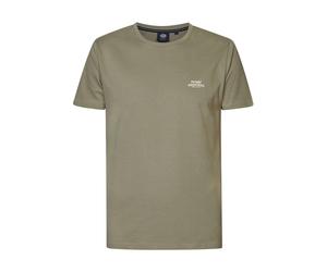 Petrol Industries Modern Fit T-Shirt Rundhals dunkelgrün, Einfarbig