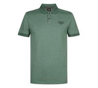 Poloshirt PETROL INDUSTRIES "Men Polo Short Sleeve", Herren, Gr. XXL (44), oil grün, Jersey, Obermaterial: 60% Baumwolle, 40% Polyester, unifarben, regular fit normal, ohne Ausschnitt, gerader Abschlu