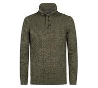 Petrol Industries Regular Fit Rollkragenpullover grün, Einfarbig