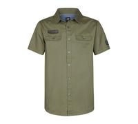 Petrol Industries Regular Fit Hemd Kurzarm Dusty Army