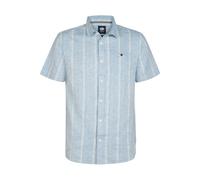 Petrol Industries Regular Fit Leinenhemd blau, Gestreift