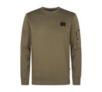 Petrol Industries Regular Fit Pullover grün, Einfarbig