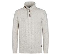 Petrol Industries Regular Fit Rollkragenpullover ecru, Meliert