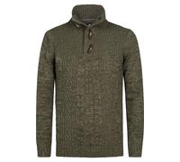 Petrol Industries Regular Fit Rollkragenpullover grün, Einfarbig