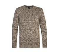 Petrol Industries Regular Fit Strickpullover Rundhalsbraun, Melange