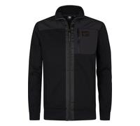 Petrol Industries Regular Fit Sweatshirt Zipschwarz, Einfarbig