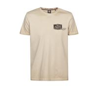 Petrol Industries Regular Fit T-Shirt Light Tan, Einfarbig
