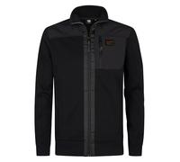 Petrol Industries Regular Fit Sweatshirt Zipschwarz, Einfarbig