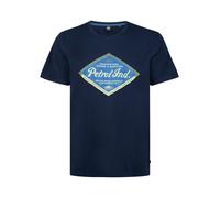 Petrol Industries - T-Shirt mit Aufdruck in Plus Size Vista Herren - Blau 6XL