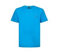 Rundhalsshirt PETROL INDUSTRIES, Herren, Gr. 5XL, schwarz aqua, Jersey, Obermaterial: 100% Baumwolle, unifarben, casual, regular fit taillenbedeckt, Rundhals, Kurzarm gerader Abschluss, Shirts, mit Lo