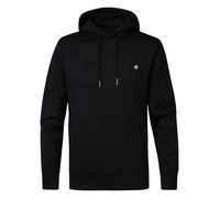 Petrol Industries - Unifarbener Hoodie Tetlin Schwarz XL