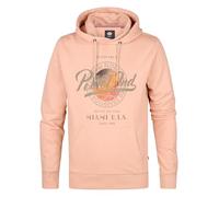 PETROL INDUSTRIES Unisex Men Hooded Print Sweater, Dusty Peach, XL