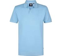 Petrol Knitted Polo Hellblau - Größe M Hellblau M