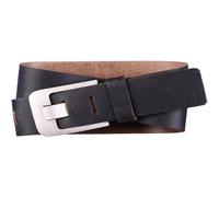 Petrol Ledergürtel Crackle 4,4cm Black 95