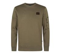 Petrol Sweatshirt "Pueblo" in Khaki - Größe L | Herren Plussize