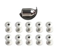 PETSTIBLE Shuttle Haken & 10-teiliges Spulen-Set für Durkopp Adler 203/204/205/266/366, Seiko CH-2B-8B, Consew 2050/751R-759R, 441 & FERDCO 2020 Industrienähmaschinen