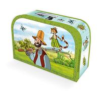 Pettersson und Findus Kinderkoffer groß: Pappkoffer mit Metallhenkel