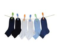 PETTI Artigiani Italiani Unisex-Kinder Calzini Bambini Kindersocken, Kurze hellblaue Mischung, 4 Anni (25-27)