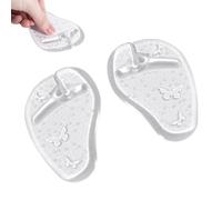 Peufcmi Einlegesohlen Für Damen - Gel Einlagen Für Sandalen - Klare Wiederverwendbare Rutschfeste Vorfußeinlagen Für Damen Herren Haus Outdoor Hausschuhe