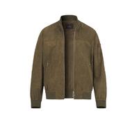 PEUTEREY Lederblouson Herren Stehkragen Veloursleder grün, XL
