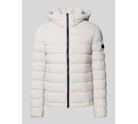 Peuterey Steppjacke mit Reißverschluss Modell 'BOGGS' in Hellgrau, Größe XXL