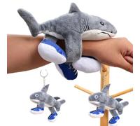 PEVRUAY Tung Tung Tung Sahur Brainrot Hai Plüschtier - Schlüsselanhänger & Klatscharm-Armband, Tralalero Tralala Figure Plu-sh, Soft Stuffed Animal Plu-sh Toy für Kinder